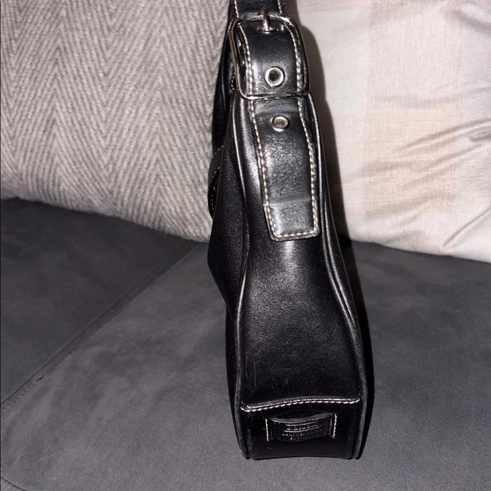 Coach black leather hobo bag - Picture 4 of 9